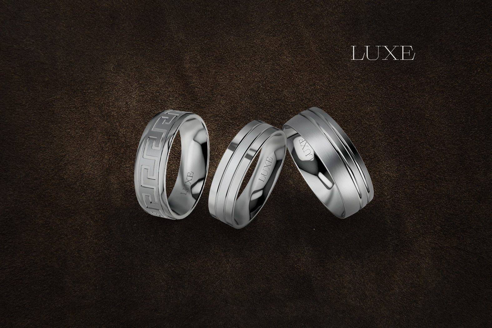 luxe silver ring - Luxe Wedding Rings