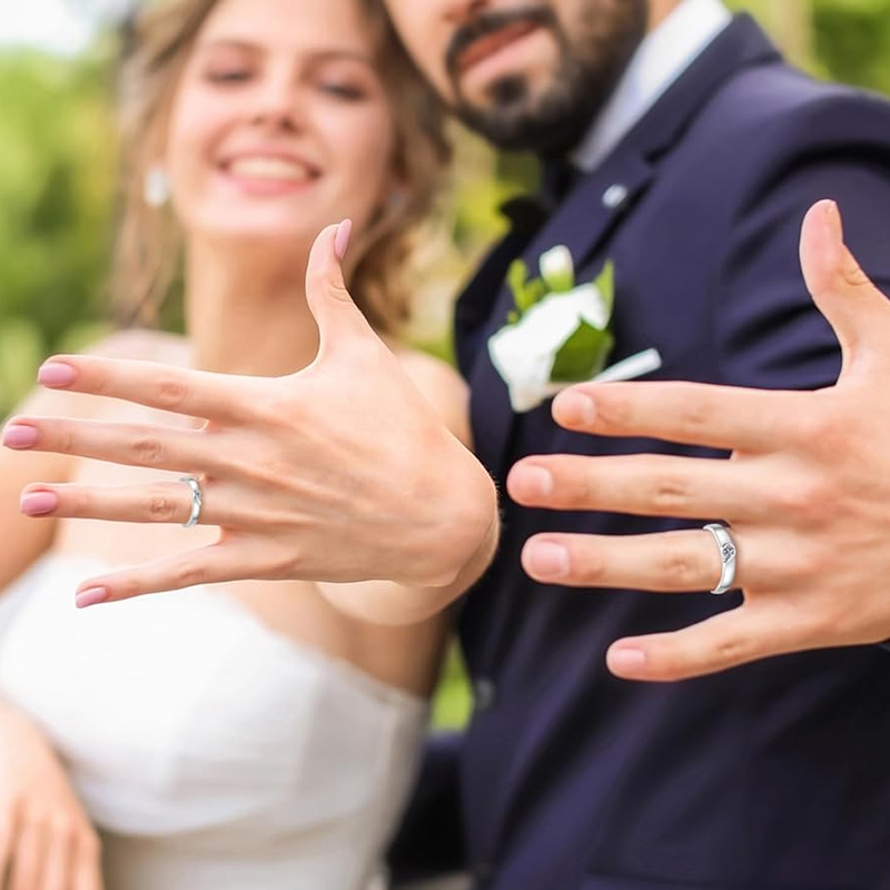 Silver Wedding Rings - Luxe Wedding Rings
